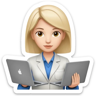 it-specialist-with-laptop-and-code-female sticker