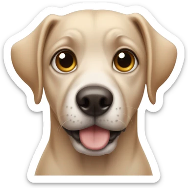 Dog with big eyes sticker