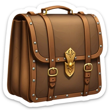dnd item icon, medieval bag sticker