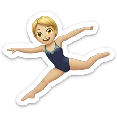 Artistic-swimming sticker