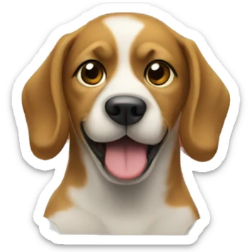 Dog inside a car sticker