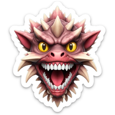  a demogorgon stranger things sticker