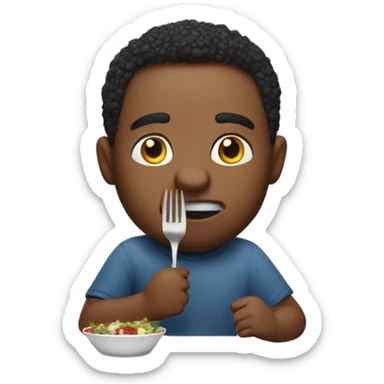 Matthews eating sticker