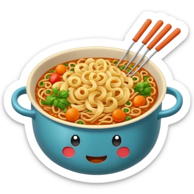 Vasos de sopa instantánea Marchan  sticker