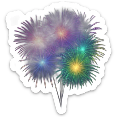 HappyNew 2024 fireworks sticker