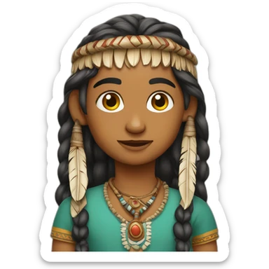 Indienne natif sticker