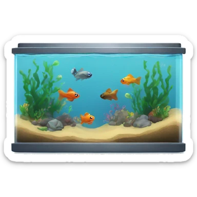 Fish tank sticker