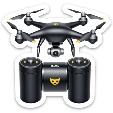 drone battery sticker