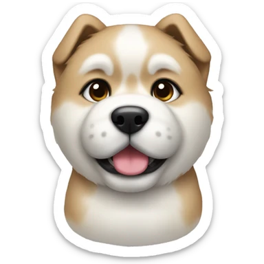 Akita puppy  sticker