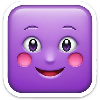 A purple management sticker sticker