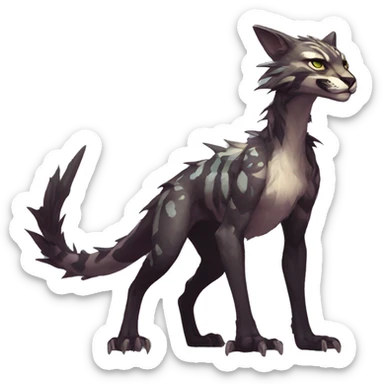 Cool Edgy Vernid species by LiLaiRa full body sticker