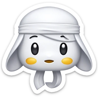 Lazo blanco  sticker