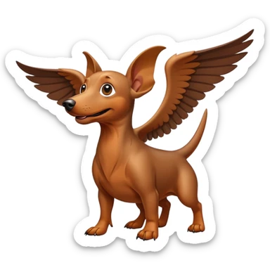 ￼ Pterodactyl Mixed with dachshund ￼￼ sticker