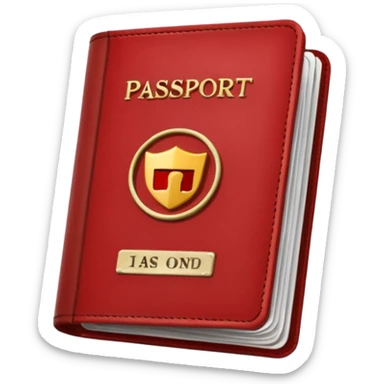 red passport sticker