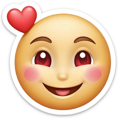 Winky face with a heart sticker