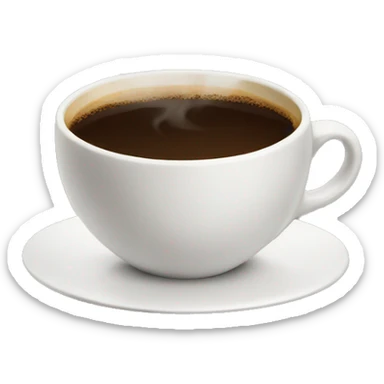 cup of coffee sticker
