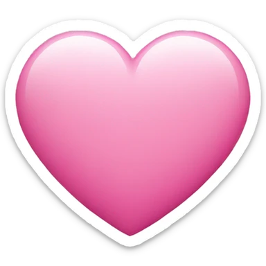 Pink heart  sticker