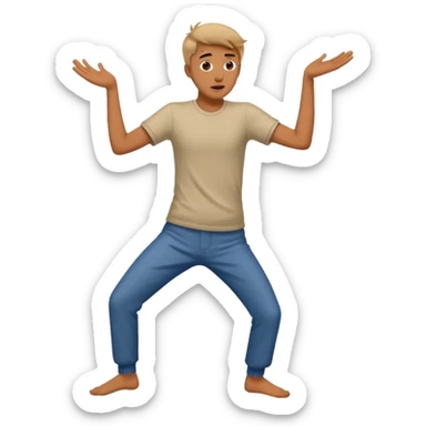 Man weirdly dancing in an abnormal way sticker