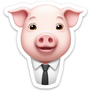 pig as tesla owner sticker
