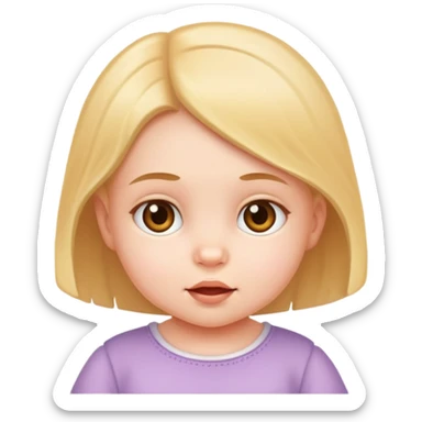 infant girl sticker