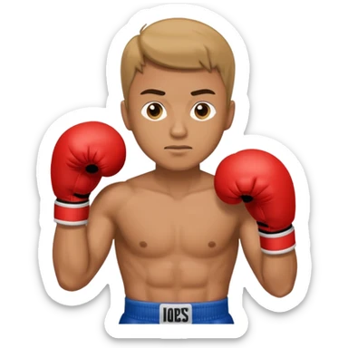 guy workout boxing  sticker