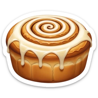 cinnamon roll bow sticker