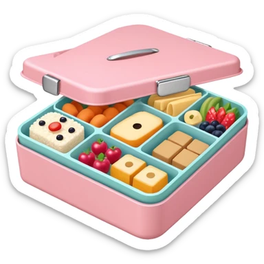 a pastel bento sticker