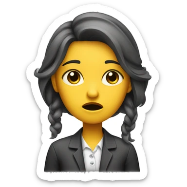 Architect girl crying sticker