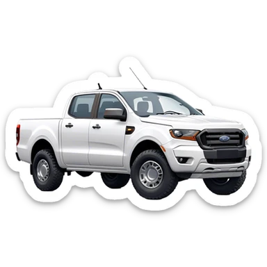 Ford Ranger - Ford (Model Year: 2024) (Iconic colour: White) sticker
