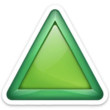 change color to green from red for 🔺 with same size sticker