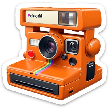Polaroid 637 Spice Cam camera sticker