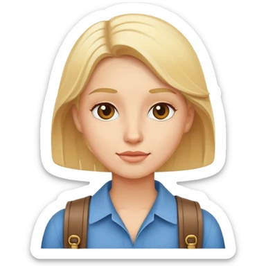 a blond traveler sticker