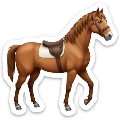 Caballo parado  sticker