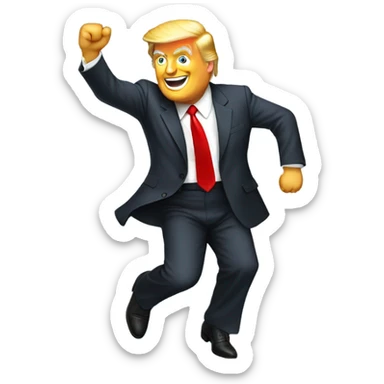 Donald trump dancing  sticker