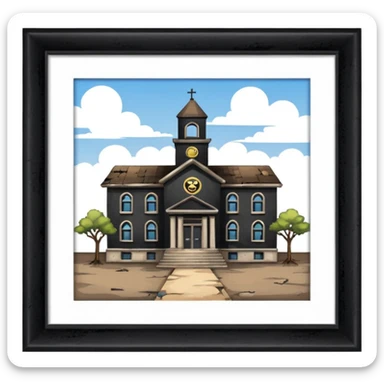 Abandoned school sticker
