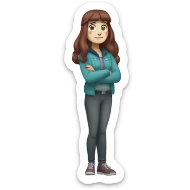mable pines from gravity falls; animated version sticker