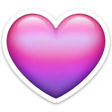 Ombré heart sticker