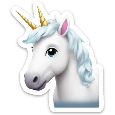 very cute unicorn  sticker