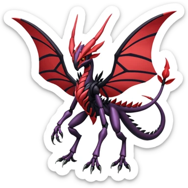 Yveltal-Scyther-Darkrai-Genesect-Lunala-Vikavolt-fusion sticker