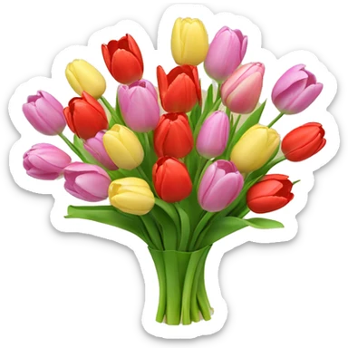 Tulips bouquet￼ sticker