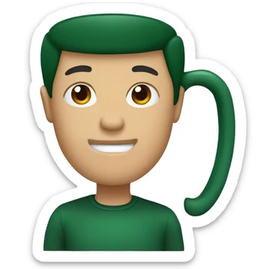 dark green mug sticker