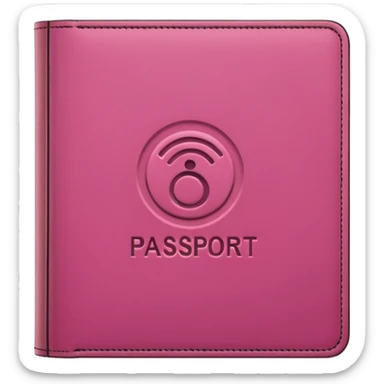 Pasaporte rosa  sticker