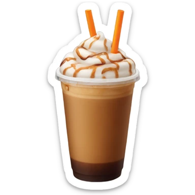 Dunkin iced coffee sticker