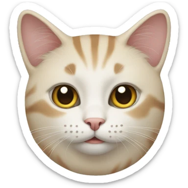 cat with sus face sticker