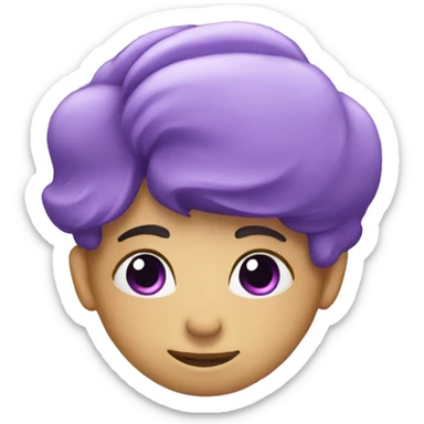 violet heart sticker