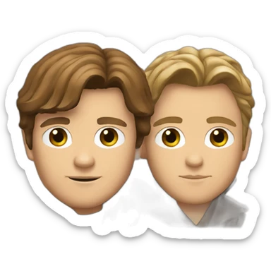 Anakin Skywalker with Obi Wan Kenobi sticker