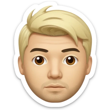 Chino Moreno with blonde hair sticker