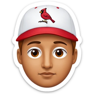 STL cardinals fanatic  sticker