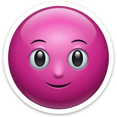 magenta sphere sticker