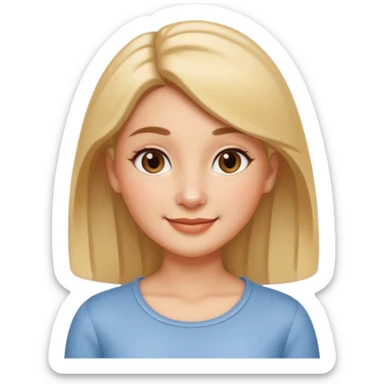 A 3D cartoon woman’s face close-up showing a small shiny nose pin, soft skin tone, gentle smile, smooth lighting, realistic Memoji-style. sticker
